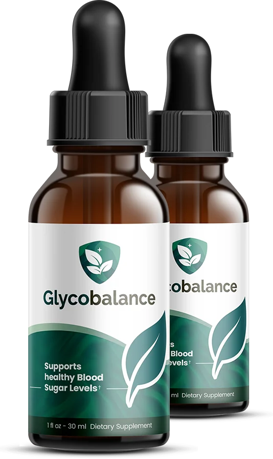 Two bottles of Glycobalance liquid blood sugar support formula